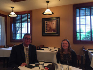 Photo of Taylor Huggins and her father, Darrin Huggins